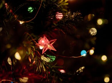 News &Amp; Blogs A Close Up Of Fairy Lights On A Christmas Tree.