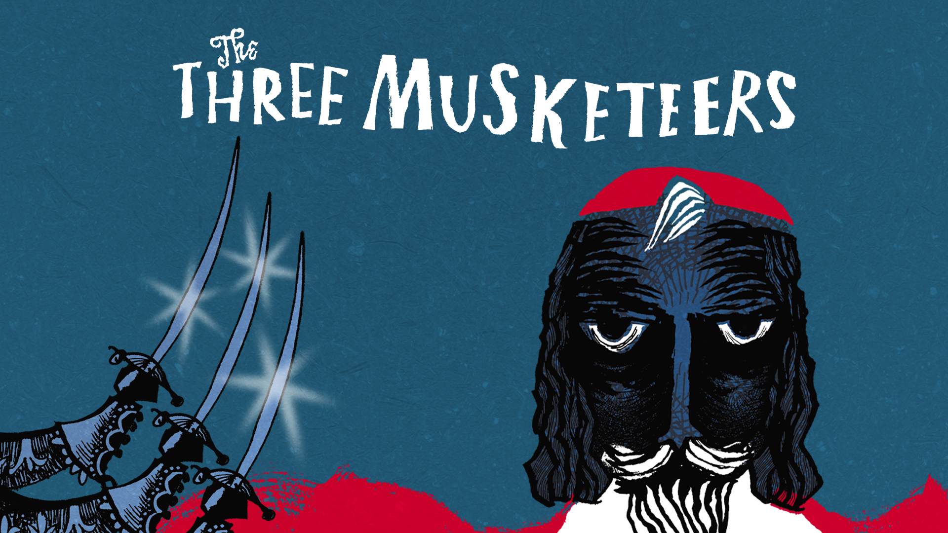 The Three Musketeers. A Cartoon Of One Of Three Musketeer Swords And An Image Of Their Nemesis The Cardinal.